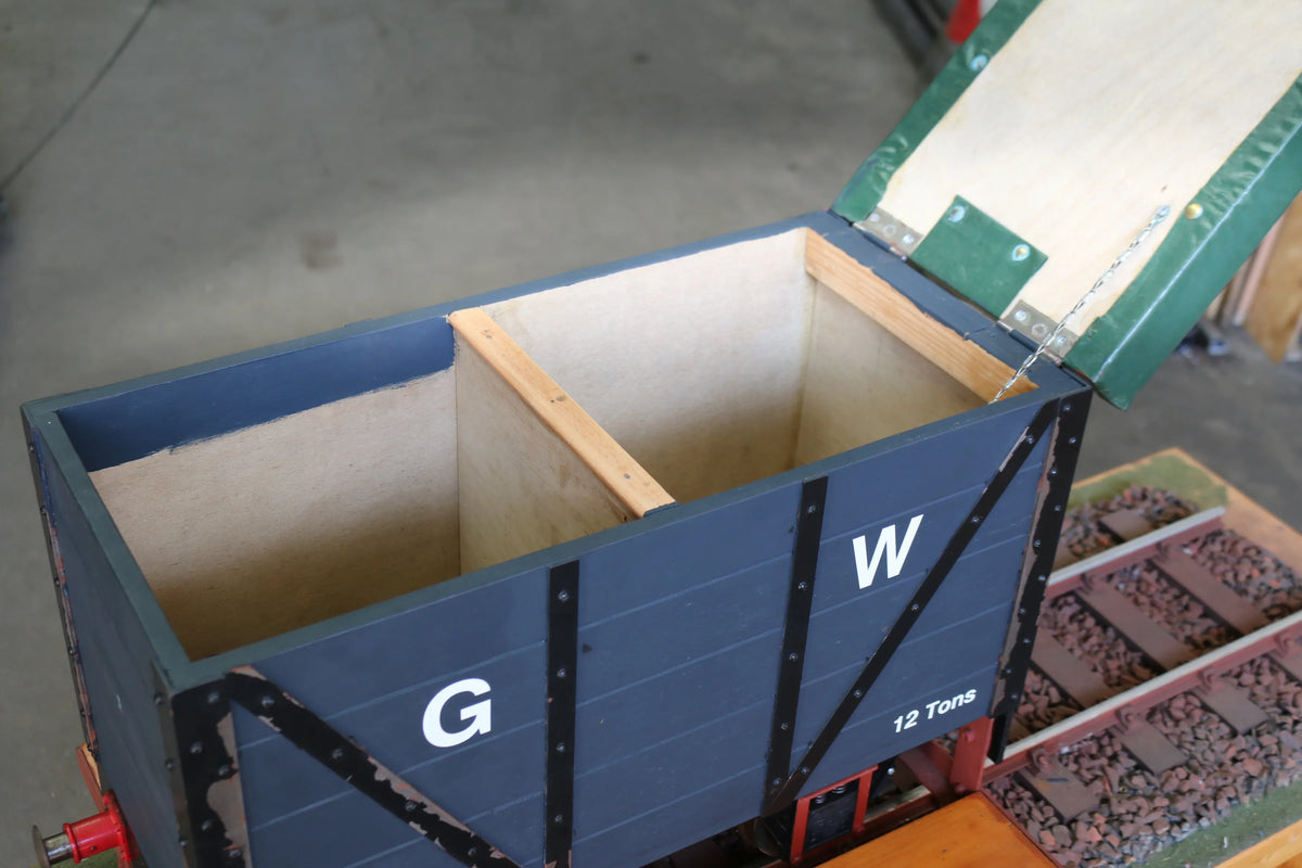 5 inch gauge ground level braked driving truck