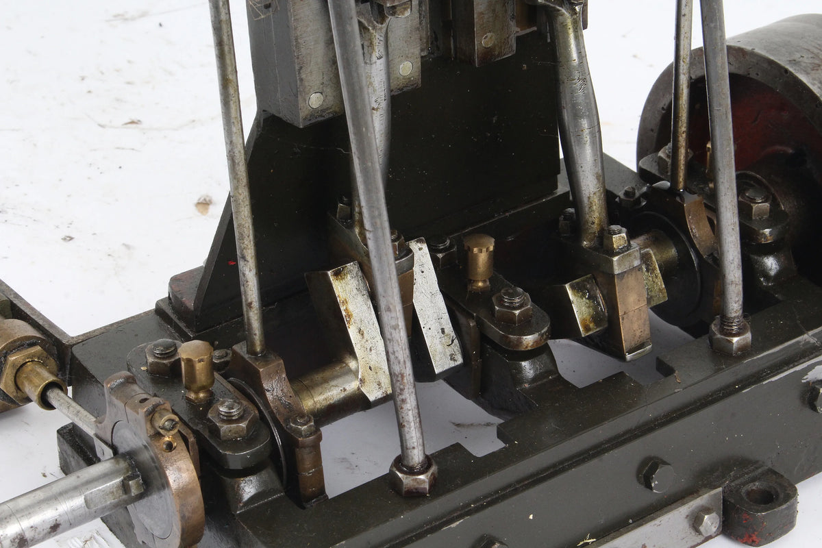 Vertical twin engine