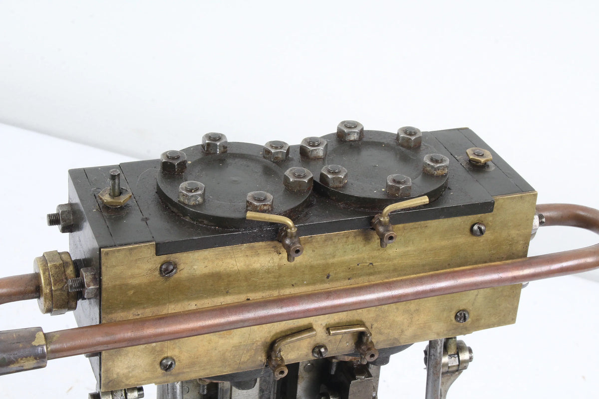 Vertical twin engine