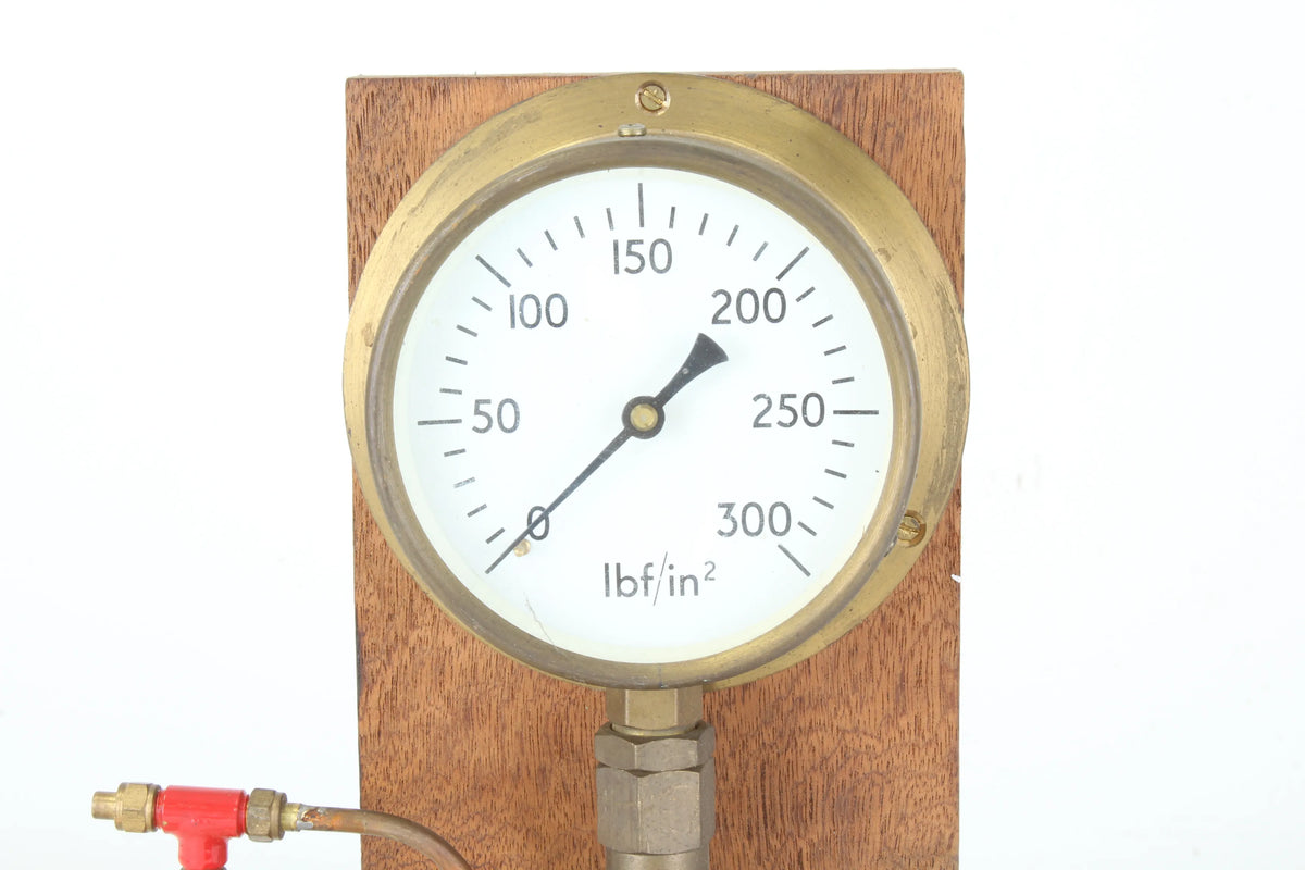 Boiler test pump with 0-300psi gauge
