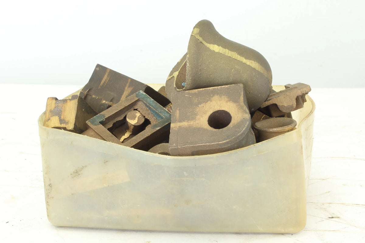 Box of assorted gunmetal castings