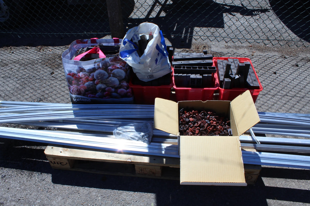 5 inch gauge aluminium rail, point rail and sleepers