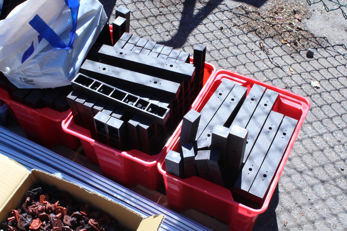 5 inch gauge aluminium rail, point rail and sleepers