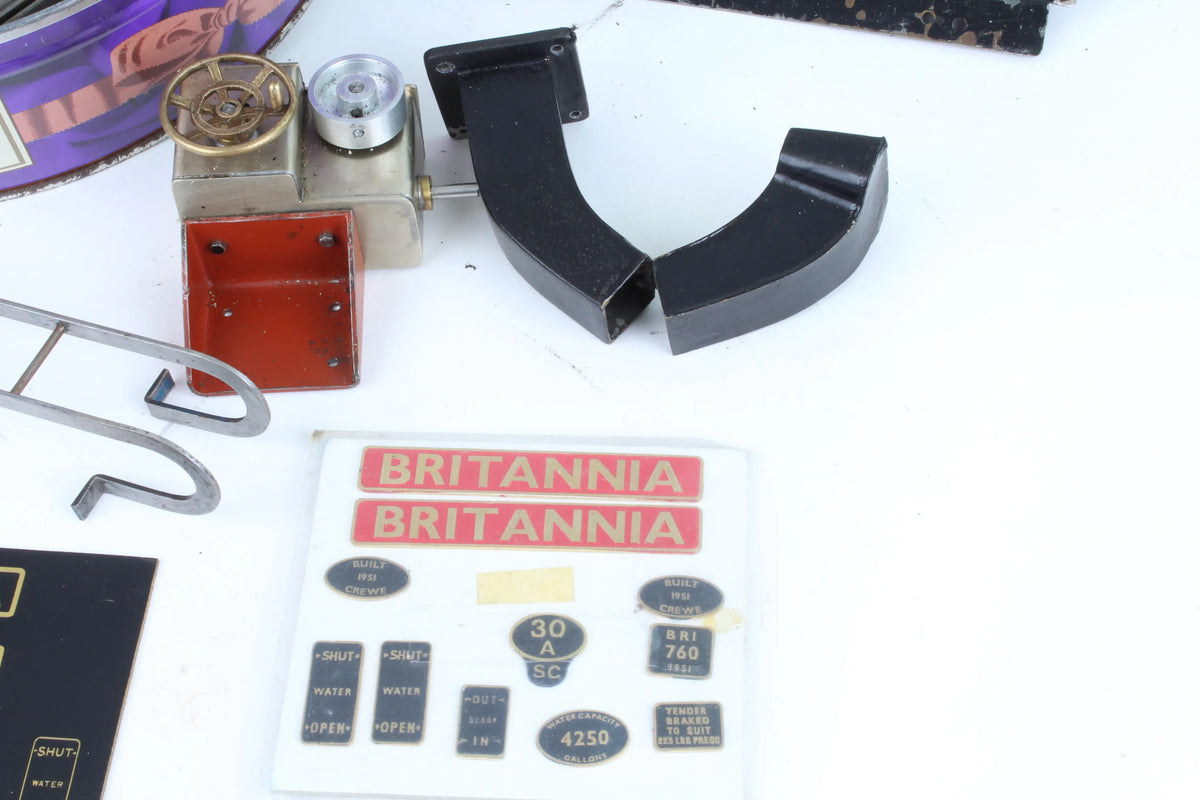 Part-built 5 inch gauge Britannia with commercial boiler