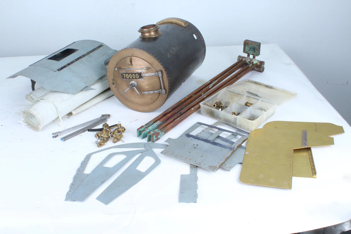 Part-built 5 inch gauge Britannia with commercial boiler