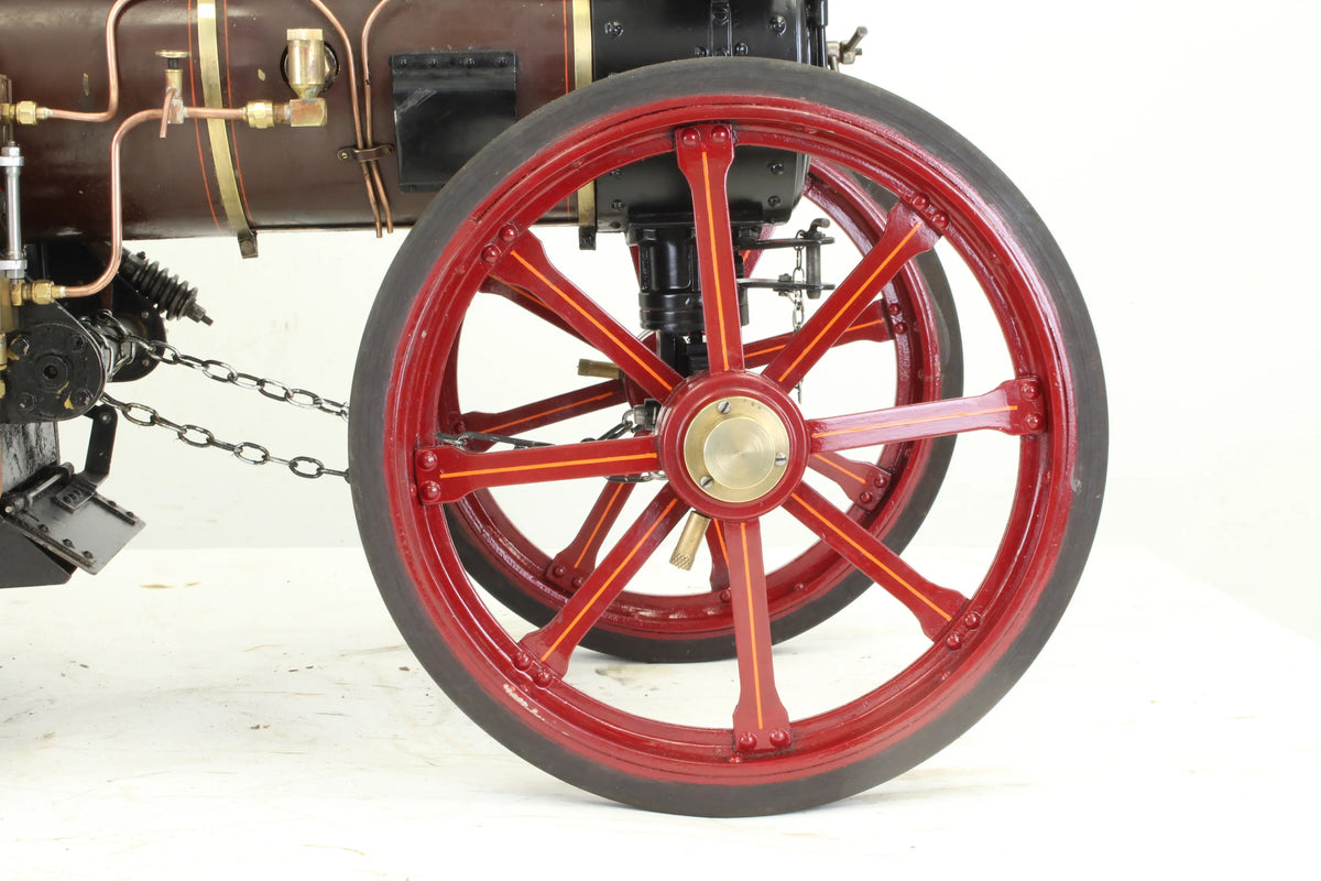 3 inch scale Ruston & Proctor steam tractor with driving trolley
