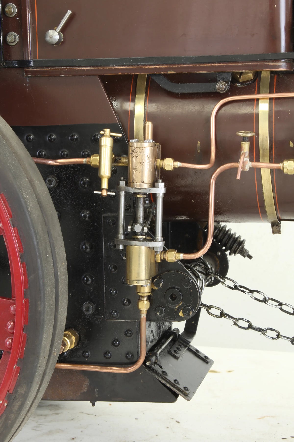 3 inch scale Ruston & Proctor steam tractor with driving trolley