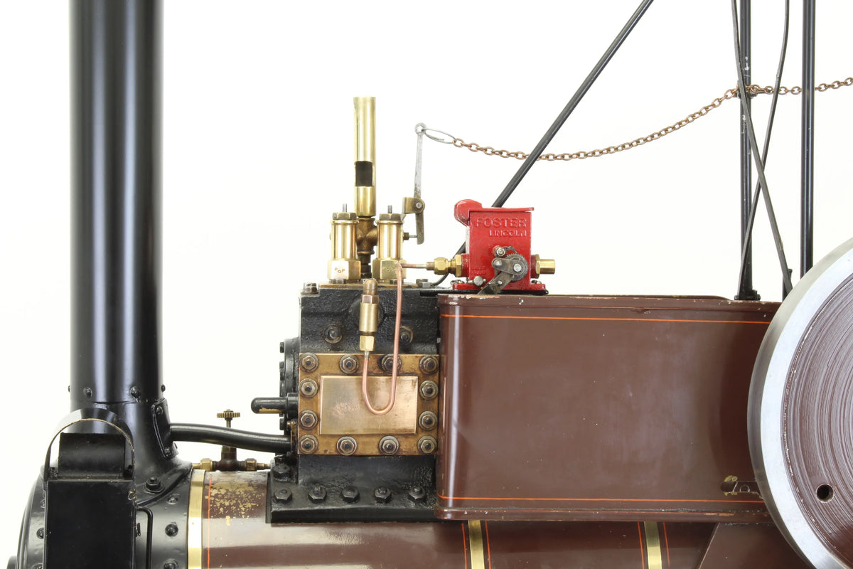 3 inch scale Ruston & Proctor steam tractor with driving trolley