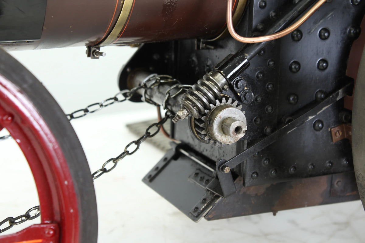 3 inch scale Ruston & Proctor steam tractor with driving trolley