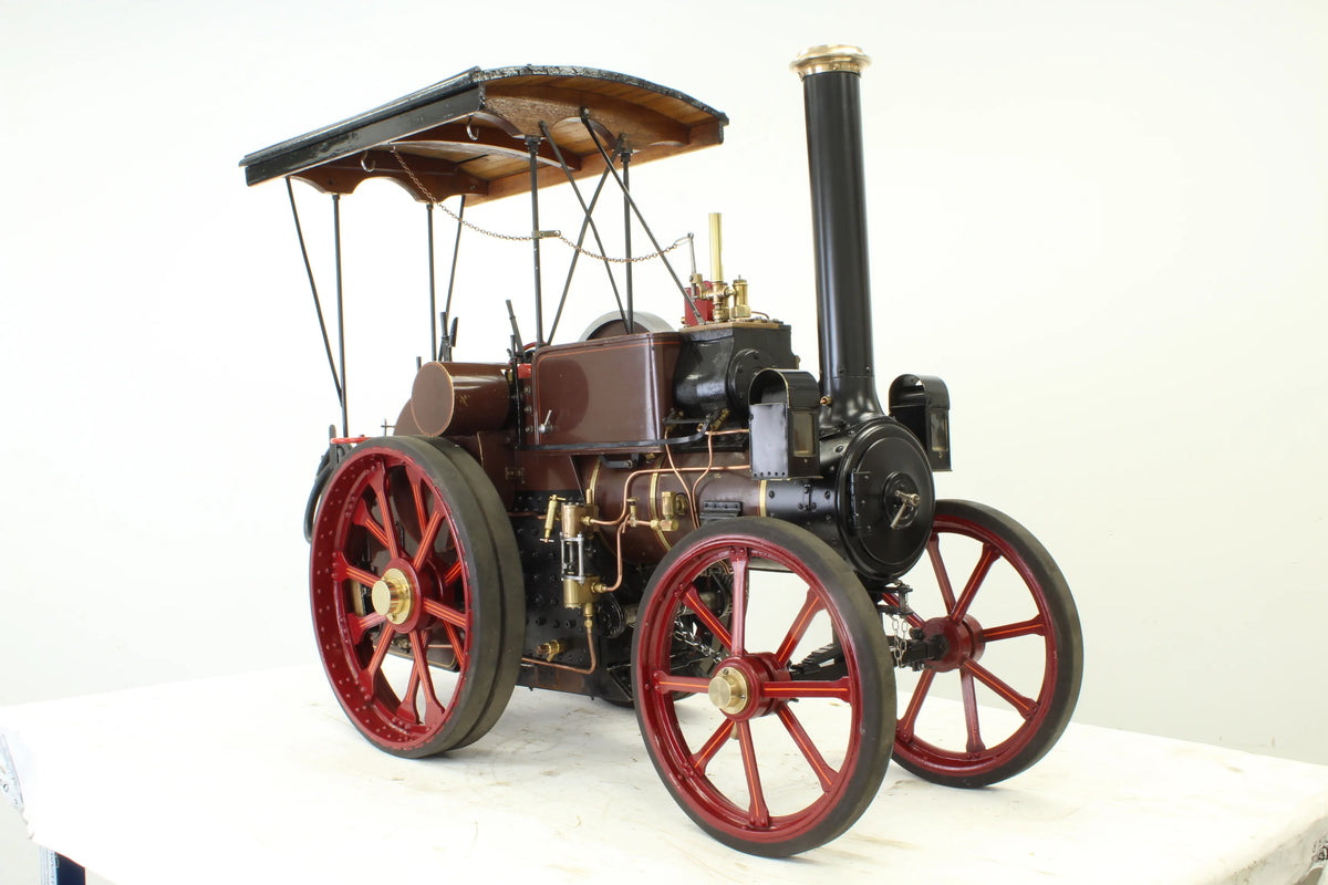 3 inch scale Ruston & Proctor steam tractor with driving trolley