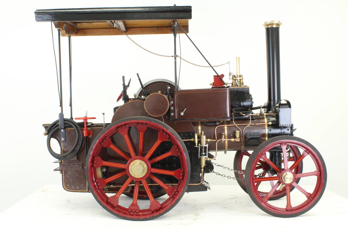 3 inch scale Ruston & Proctor steam tractor with driving trolley