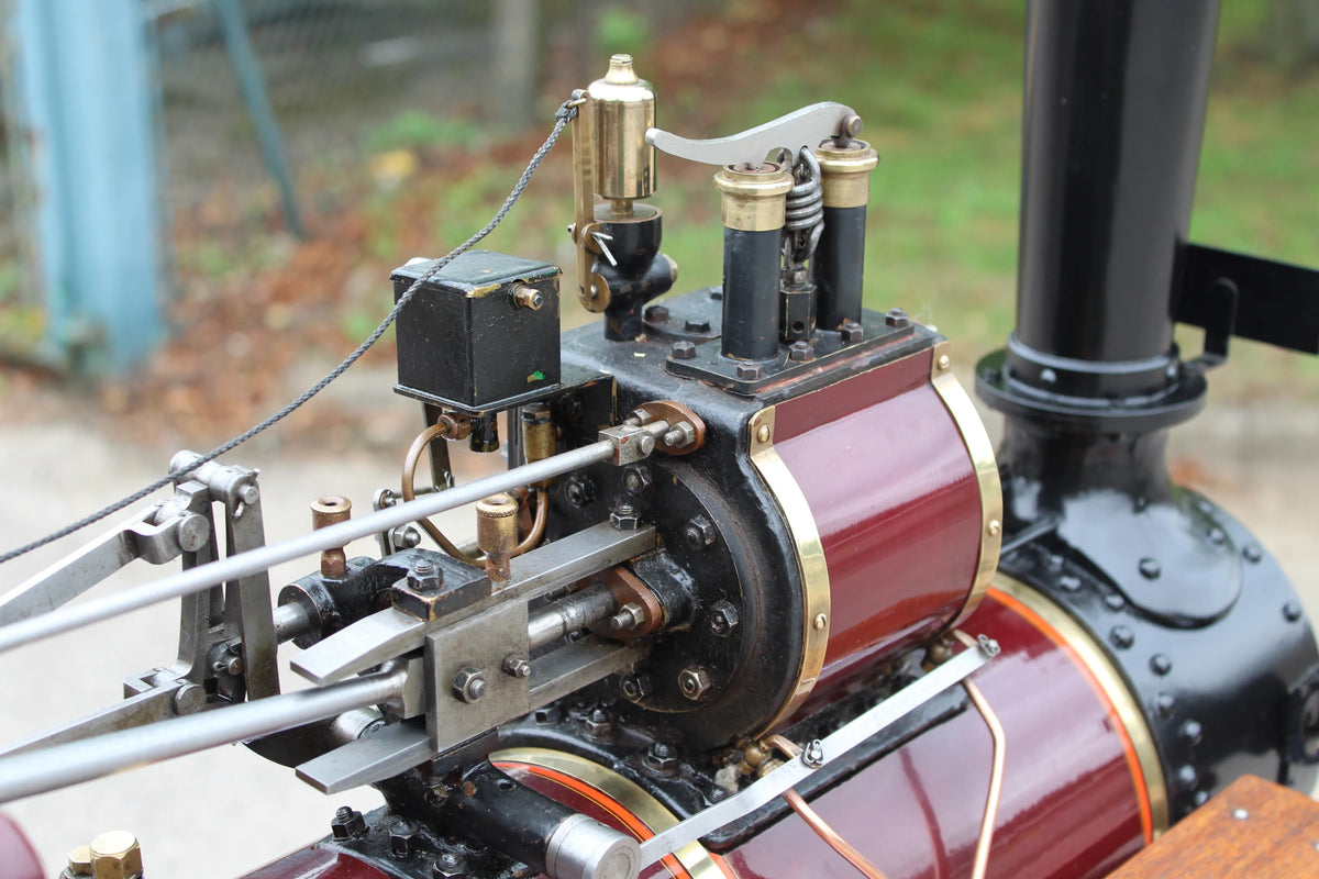 3 inch scale Burrell agricultural engine with driving truck