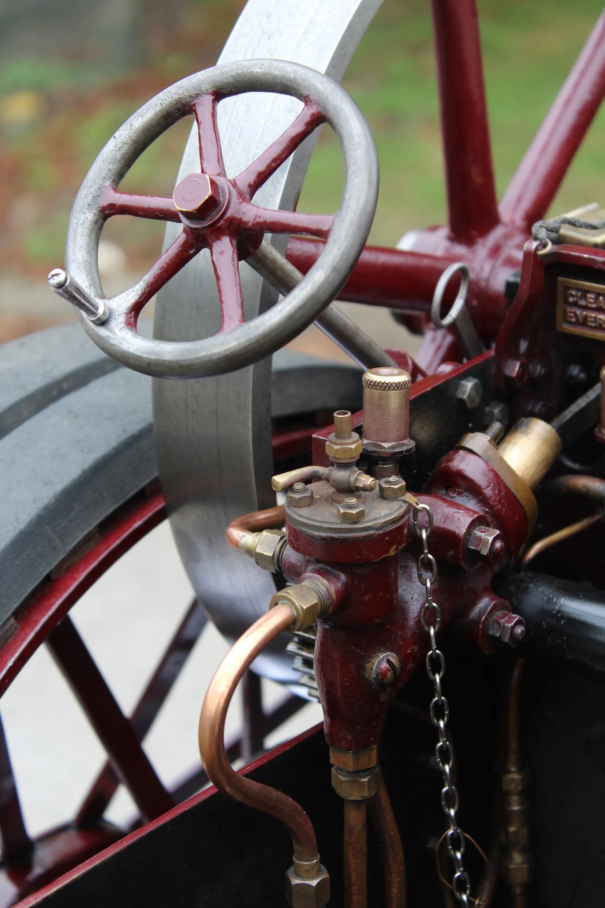 3 inch scale Burrell agricultural engine with driving truck