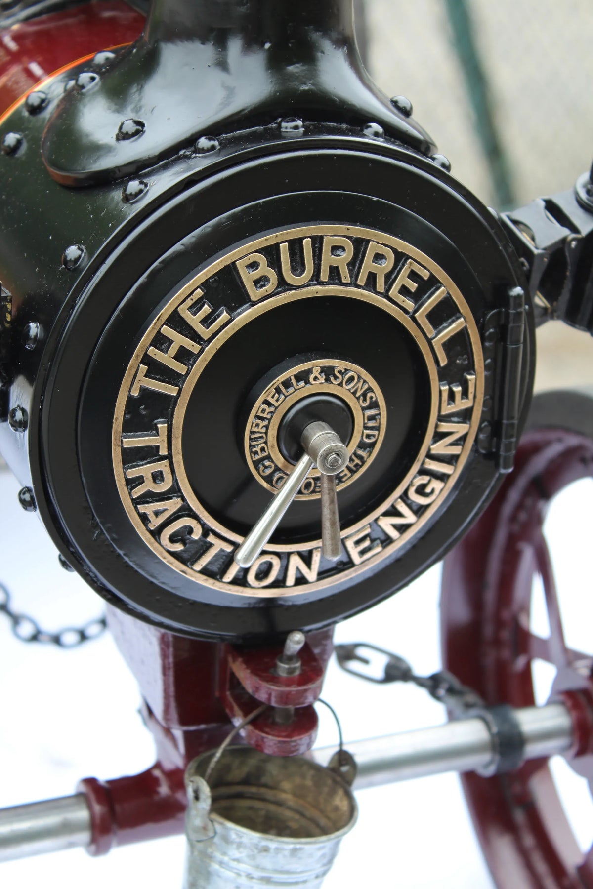 3 inch scale Burrell agricultural engine with driving truck