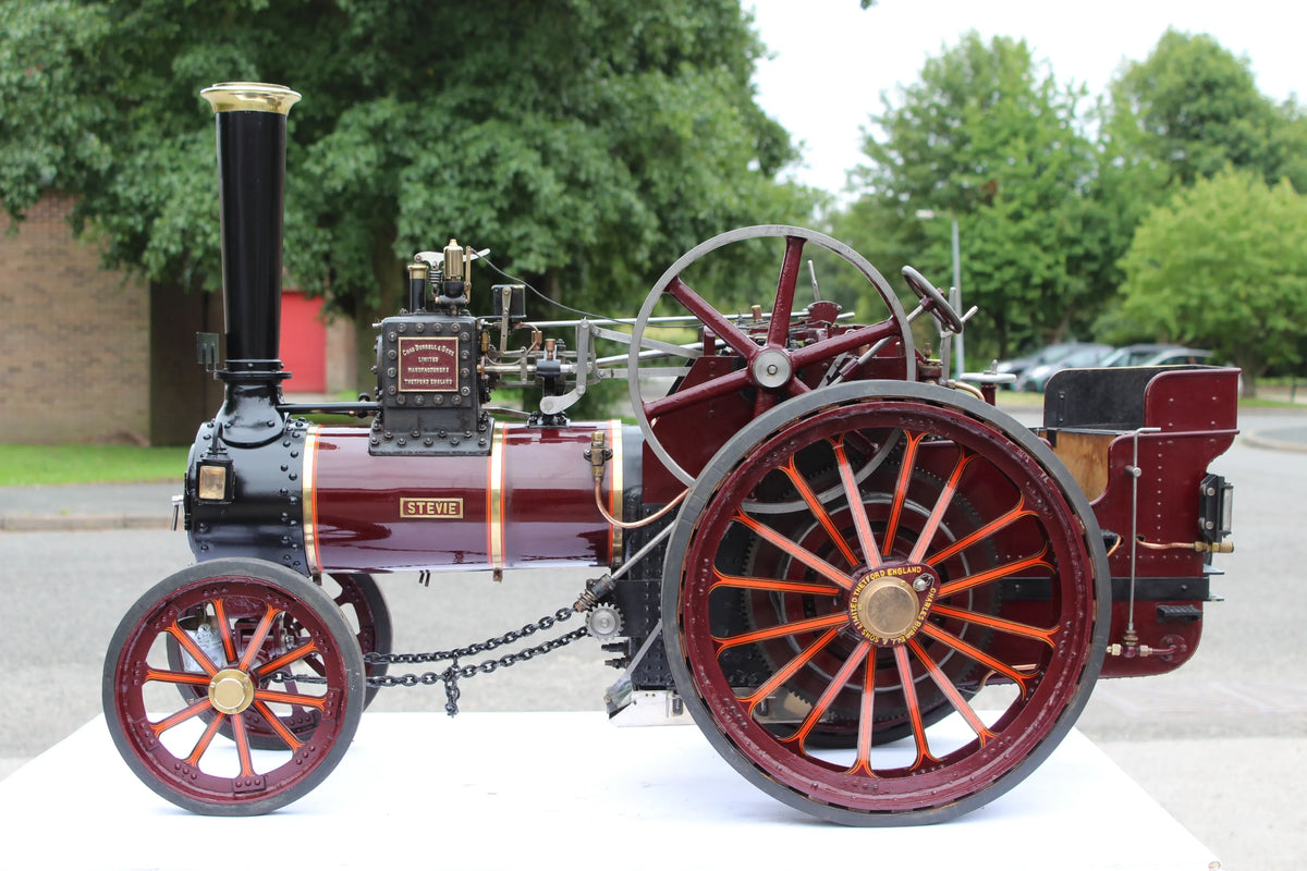 3 inch scale Burrell agricultural engine with driving truck