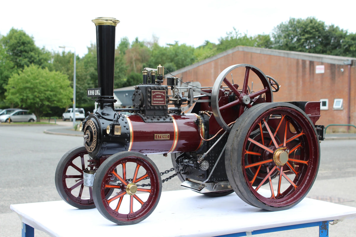 3 inch scale Burrell agricultural engine with driving truck