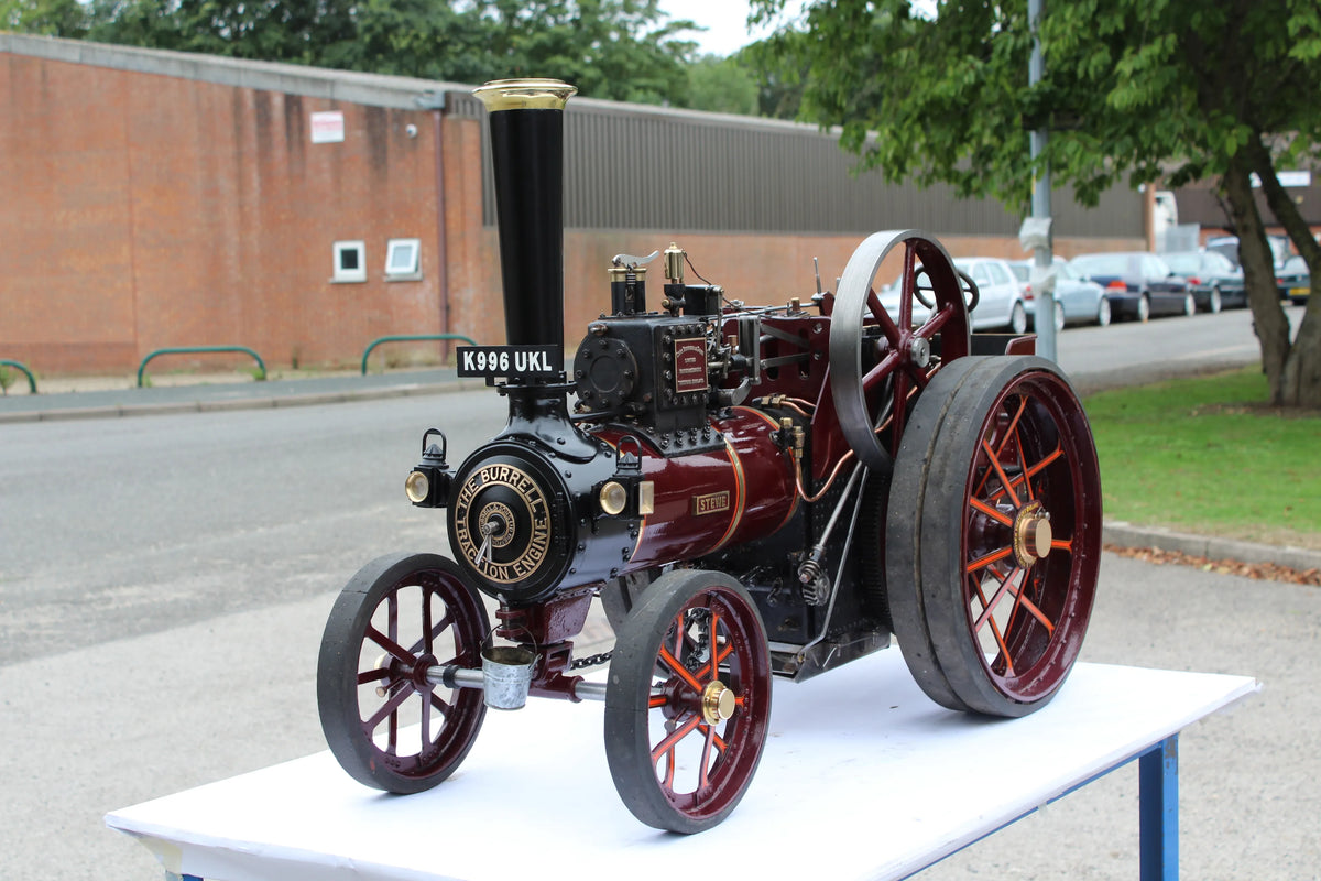 3 inch scale Burrell agricultural engine with driving truck