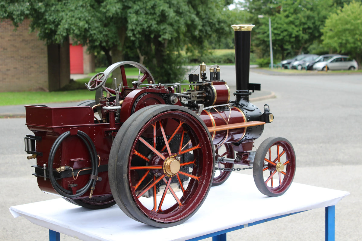 3 inch scale Burrell agricultural engine with driving truck