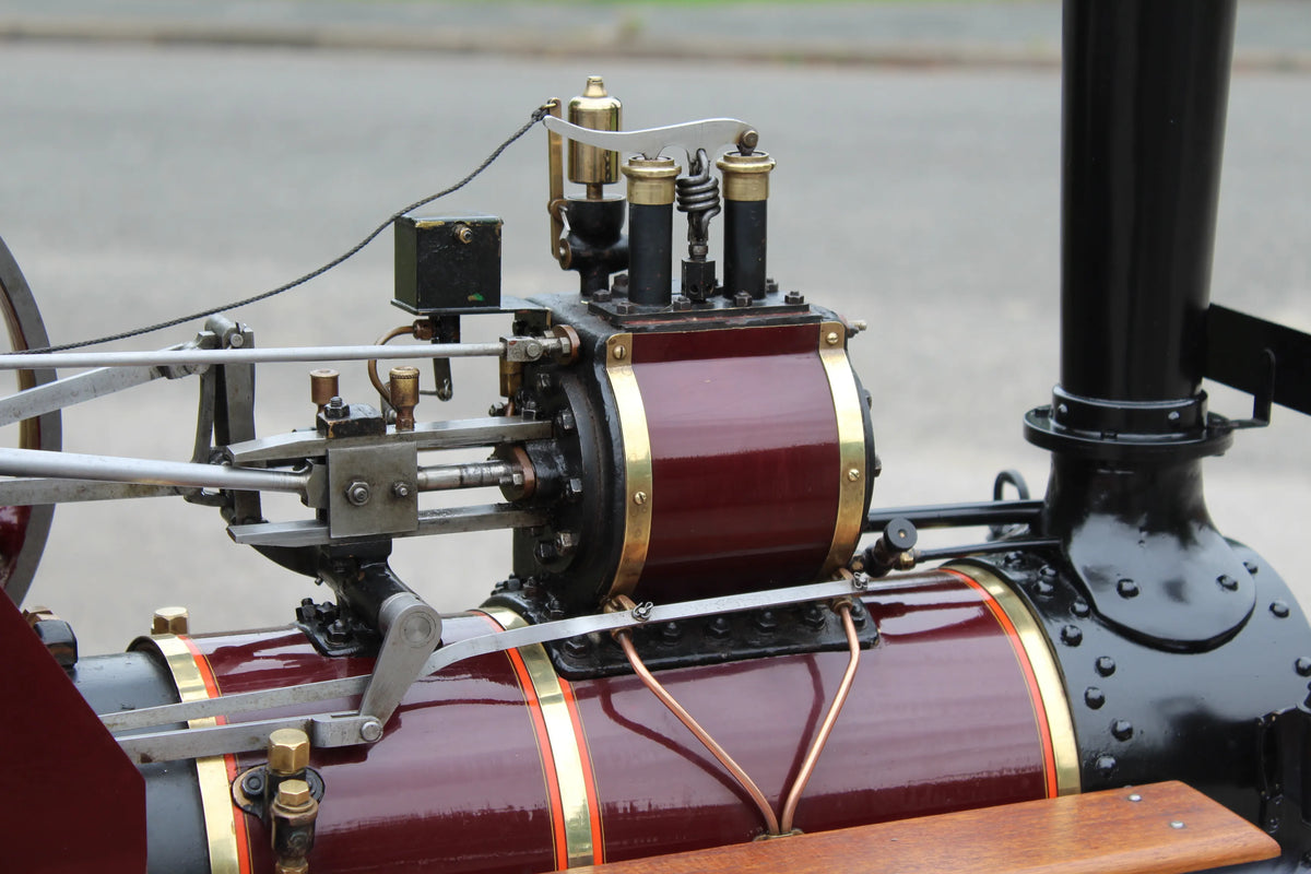 3 inch scale Burrell agricultural engine with driving truck