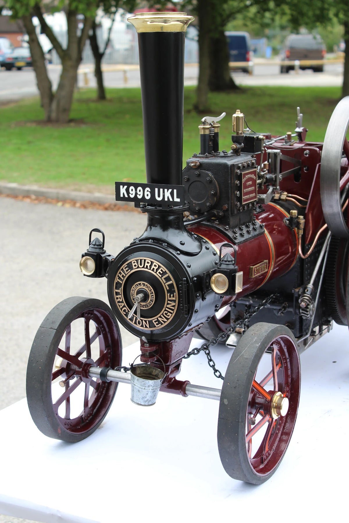 3 inch scale Burrell agricultural engine with driving truck