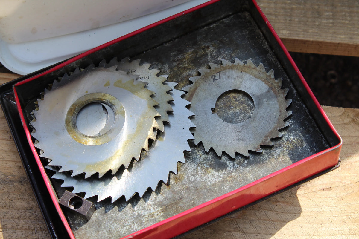 Myford ML7 lathe with tooling