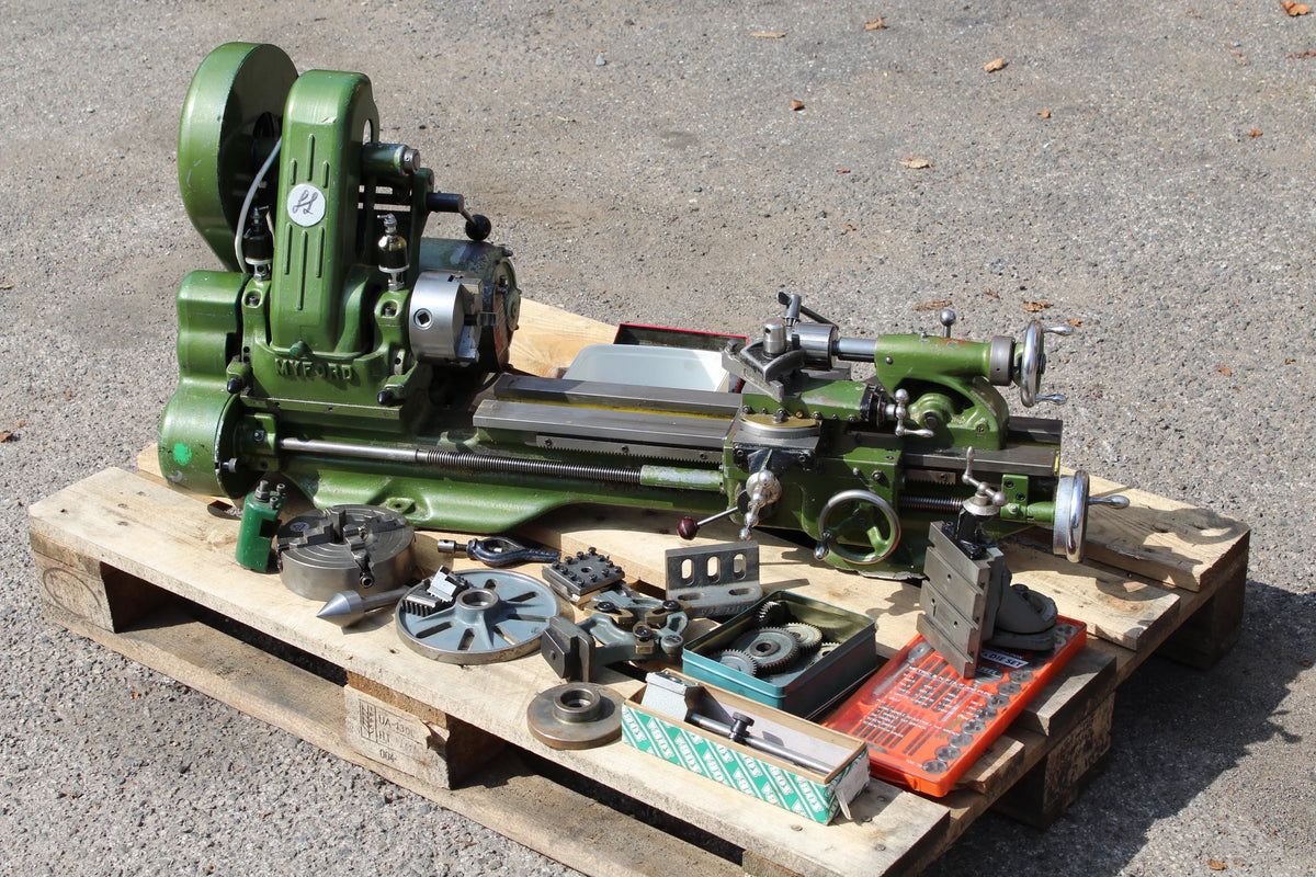 Myford ML7 lathe with tooling