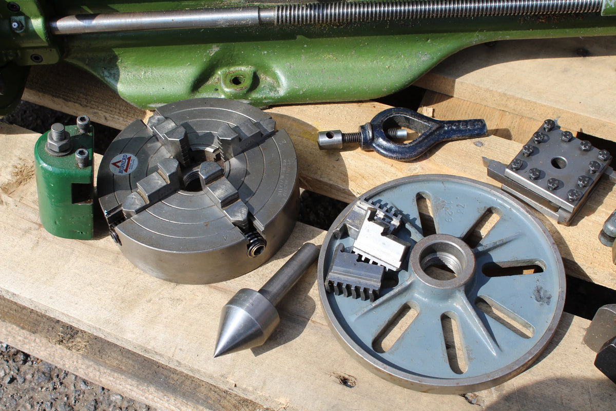 Myford ML7 lathe with tooling