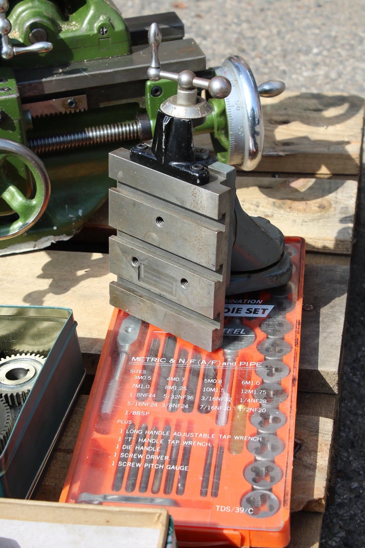 Myford ML7 lathe with tooling