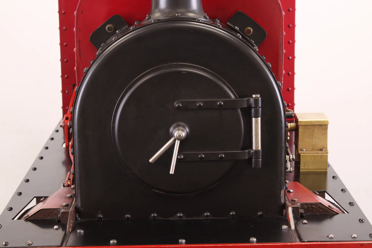 7 1/4 inch gauge Hunslet 0-4-0ST with slate wagon driving truck