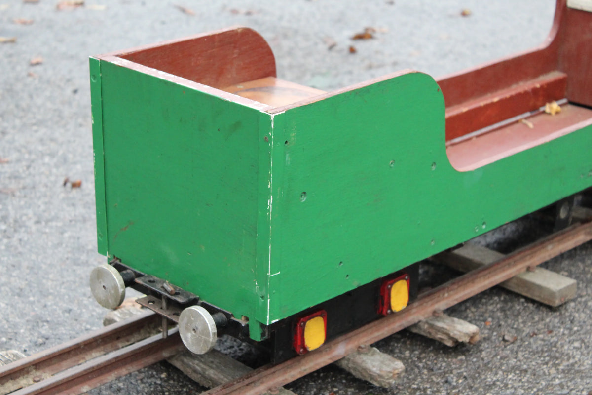 5 inch gauge two seat bogie passenger carriage