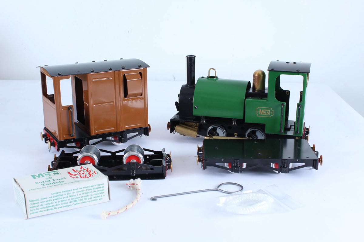 Mamod locomotive and wagons
