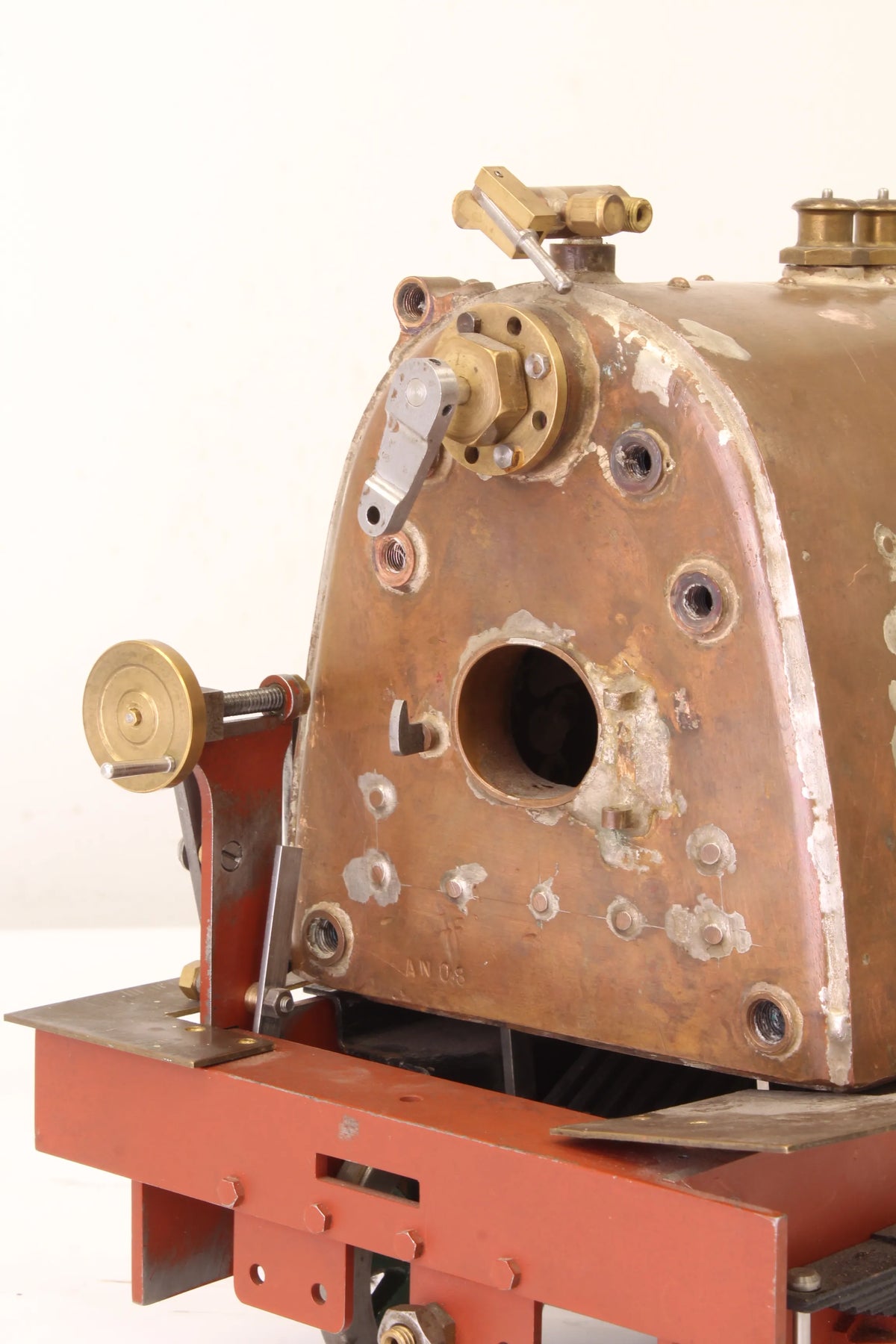 3 1/2 inch gauge part-built Southern 2-6-2, tested boiler