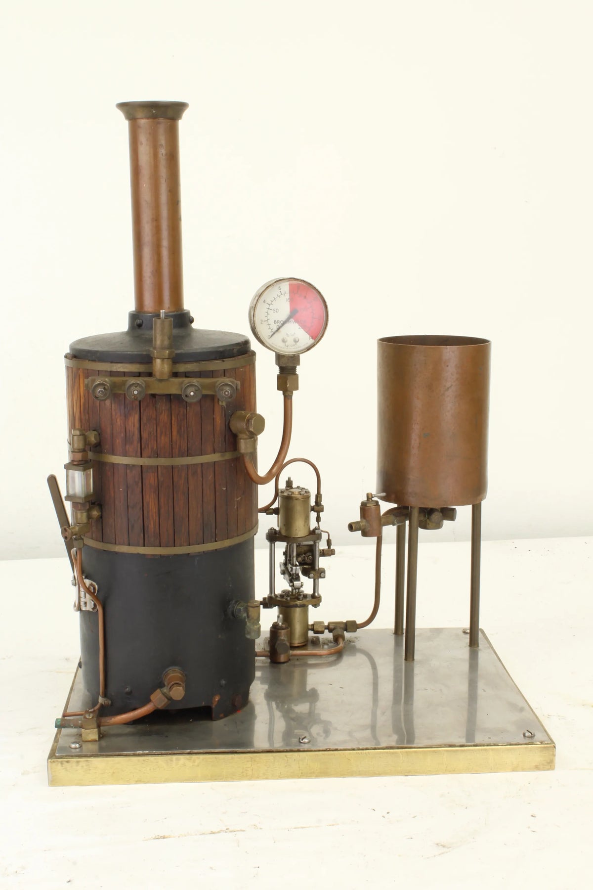 5 inch vertical coal-fired boiler with steam pump