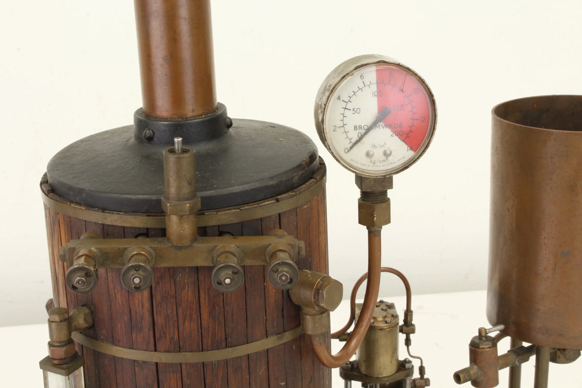 5 inch vertical coal-fired boiler with steam pump