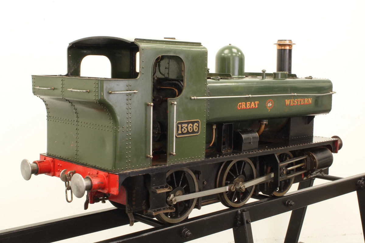 7 1/4 inch gauge GWR 1366 0-6-0PT