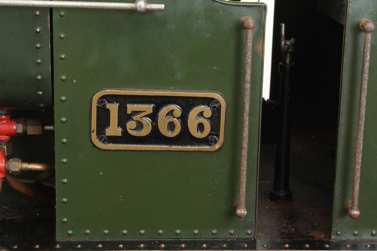 7 1/4 inch gauge GWR 1366 0-6-0PT