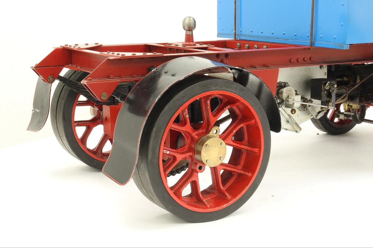 2 inch scale Clayton steam wagon with articulated trailer