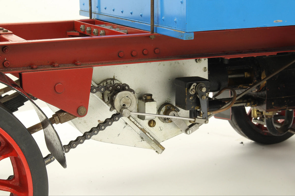 2 inch scale Clayton steam wagon with articulated trailer