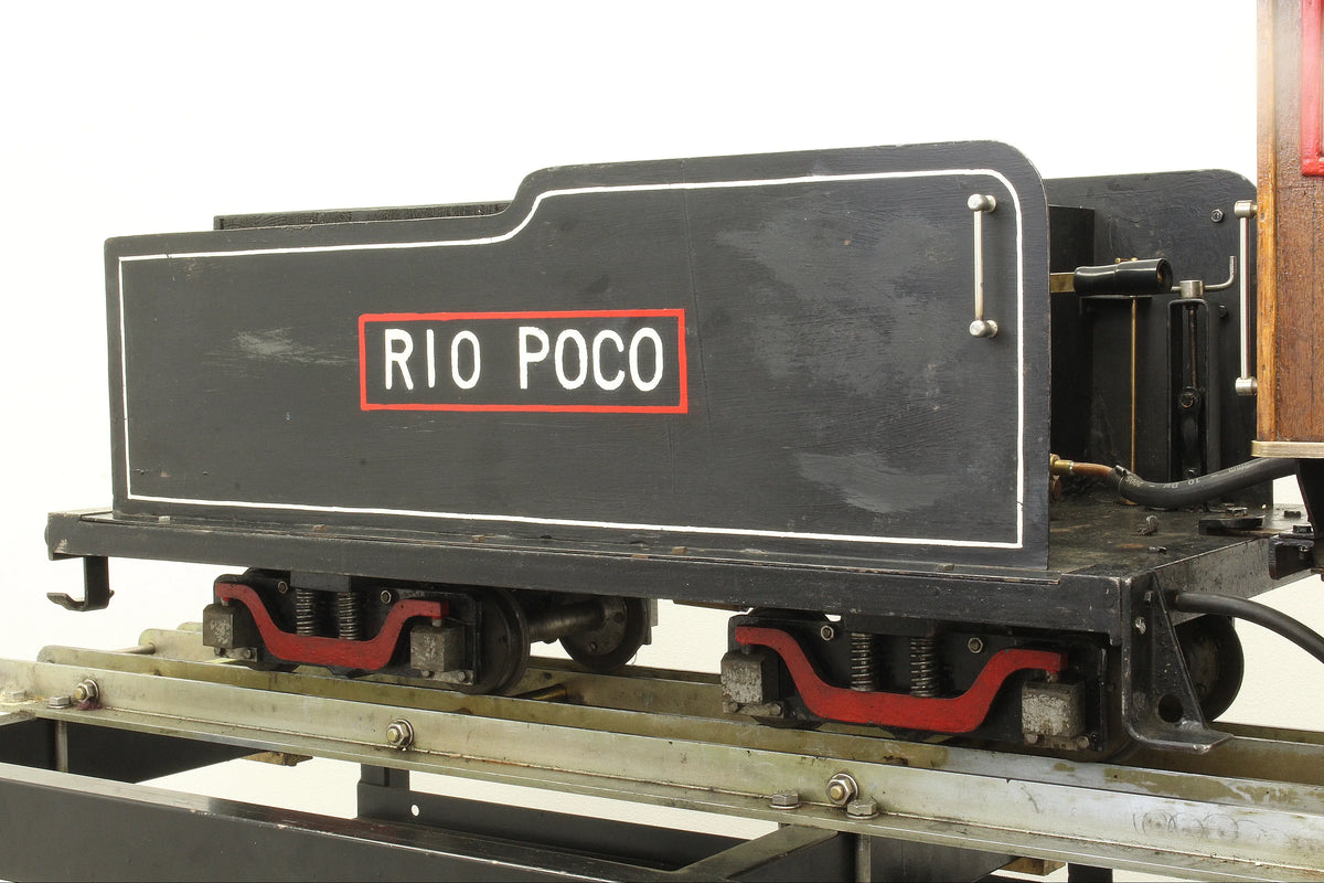 5 inch narrow gauge 2-6-0 tender locomotive
