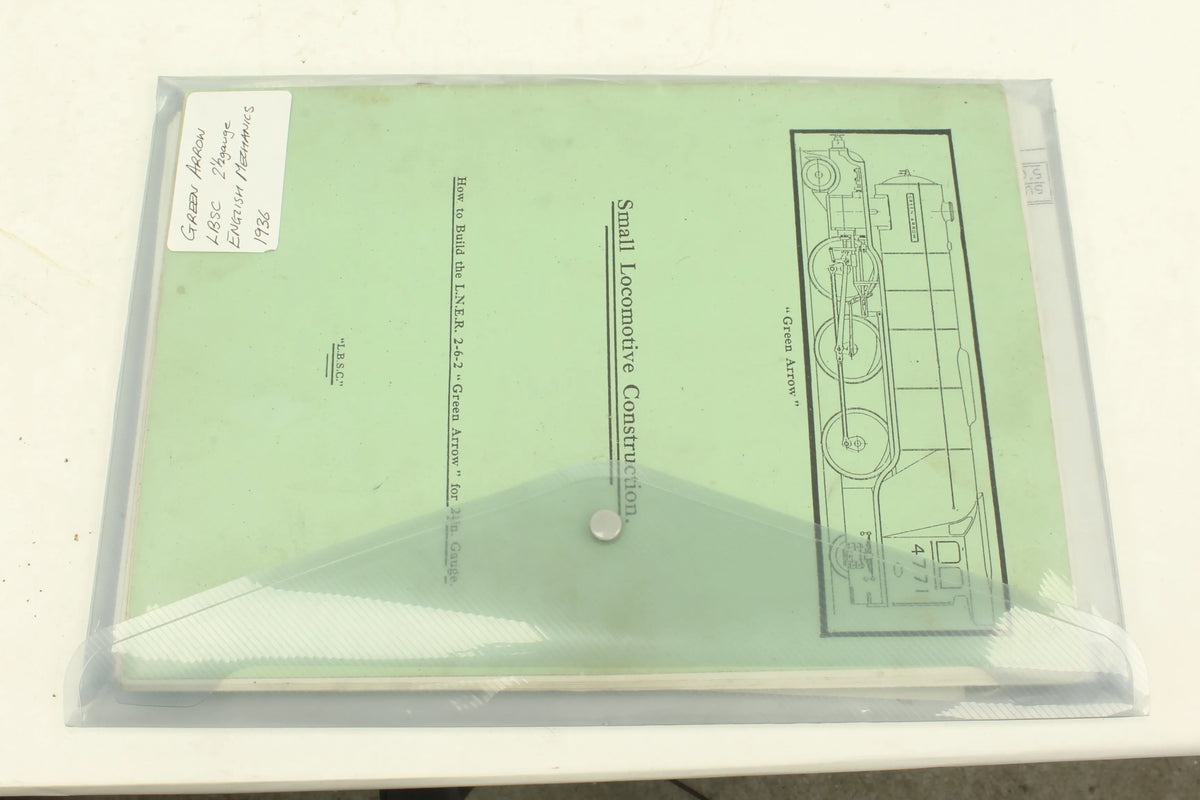 Part-built 2 1/2 inch gauge LNER "Green Arrow"