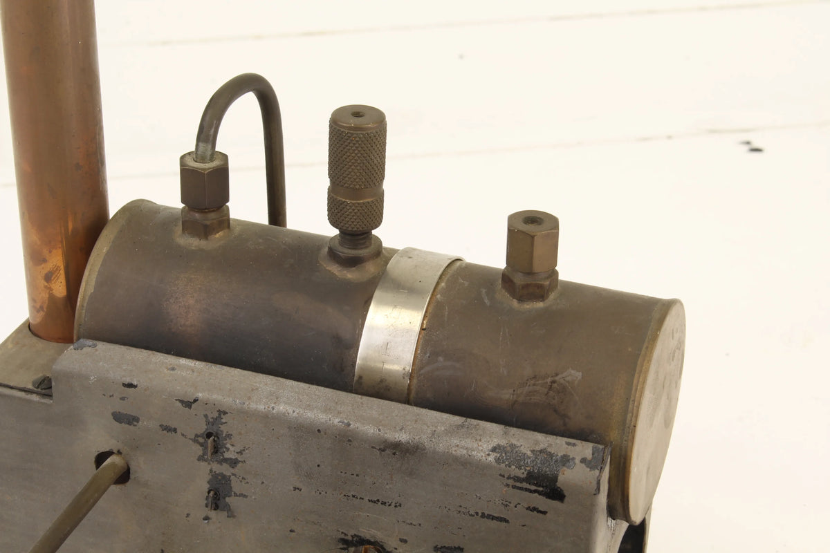 Scratch built steam plant with twin cylinder oscillating engine