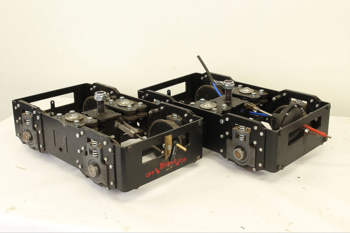 Pair Ride on Railways heavy duty braked bogies