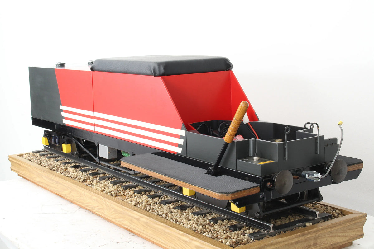 5 inch gauge braked bogie driving truck with electric pump