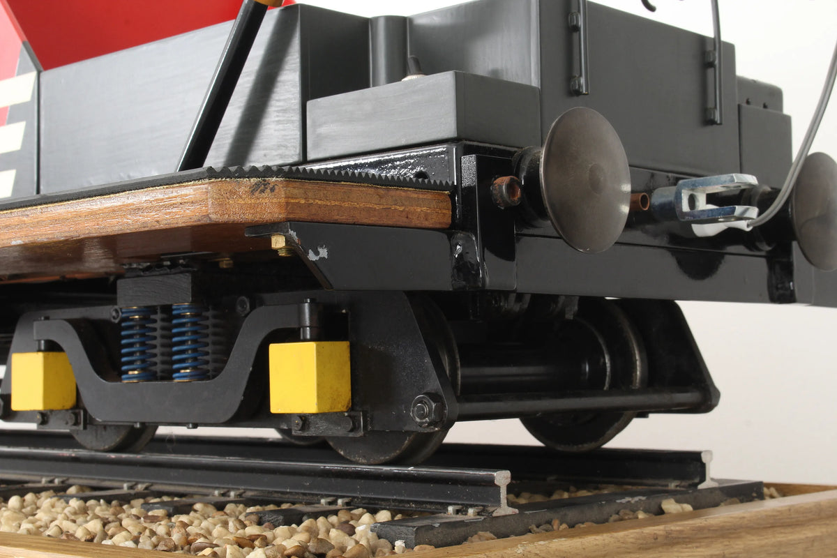5 inch gauge braked bogie driving truck with electric pump