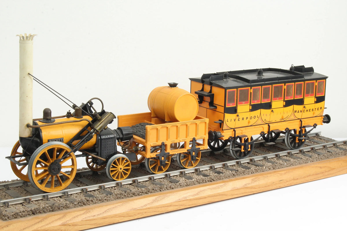 3 1/2 inch gauge Hornby "Rocket" & coach