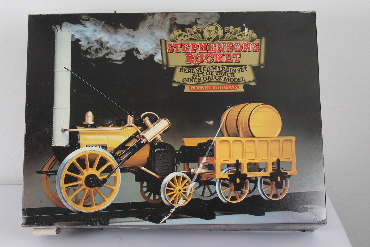 3 1/2 inch gauge Hornby "Rocket" & coach