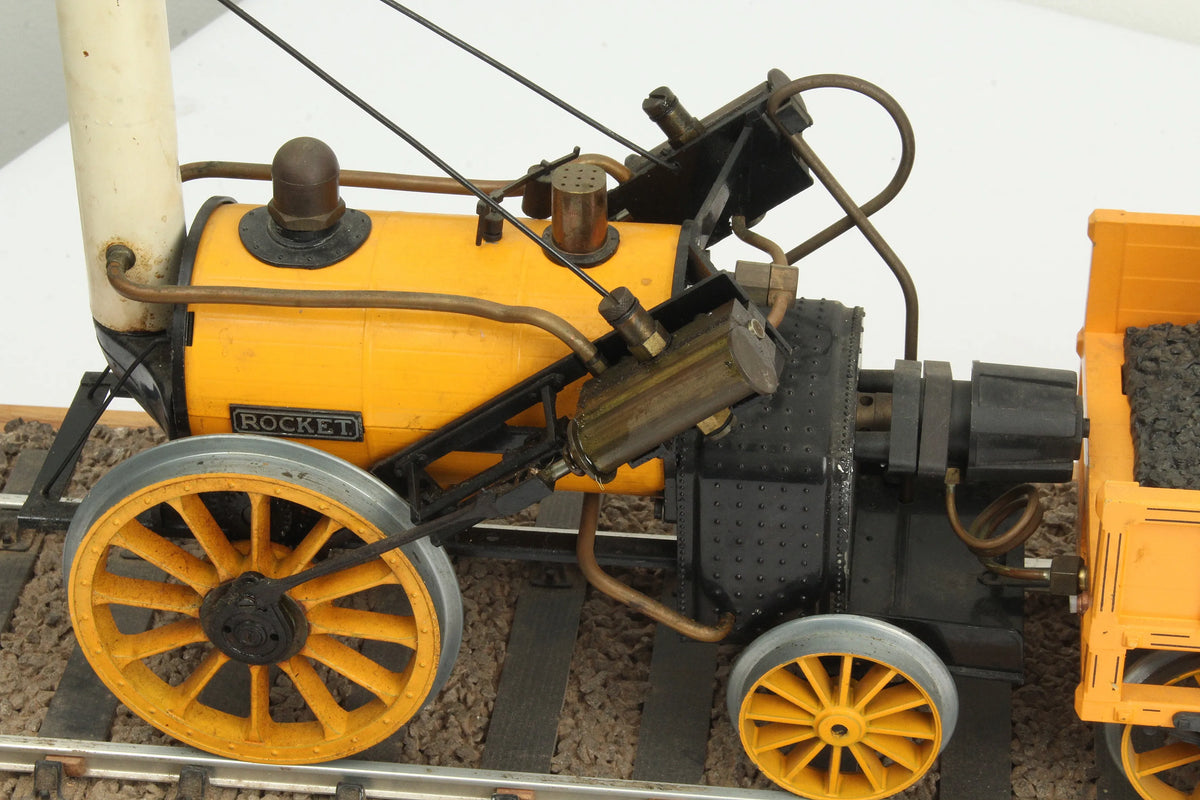 3 1/2 inch gauge Hornby "Rocket" & coach