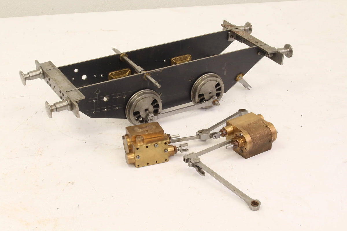 3 1/2 inch gauge "Tich" chassis, castings, machined cylinders