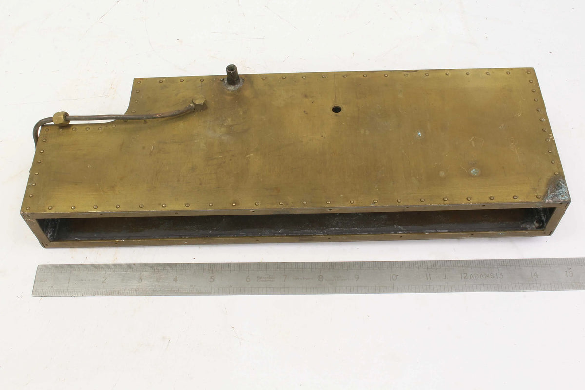Brass side tanks and spectacle plate