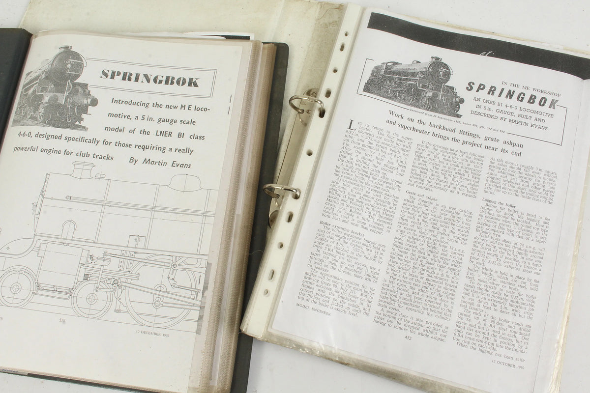 5 inch gauge part-built LNER B1 4-6-0